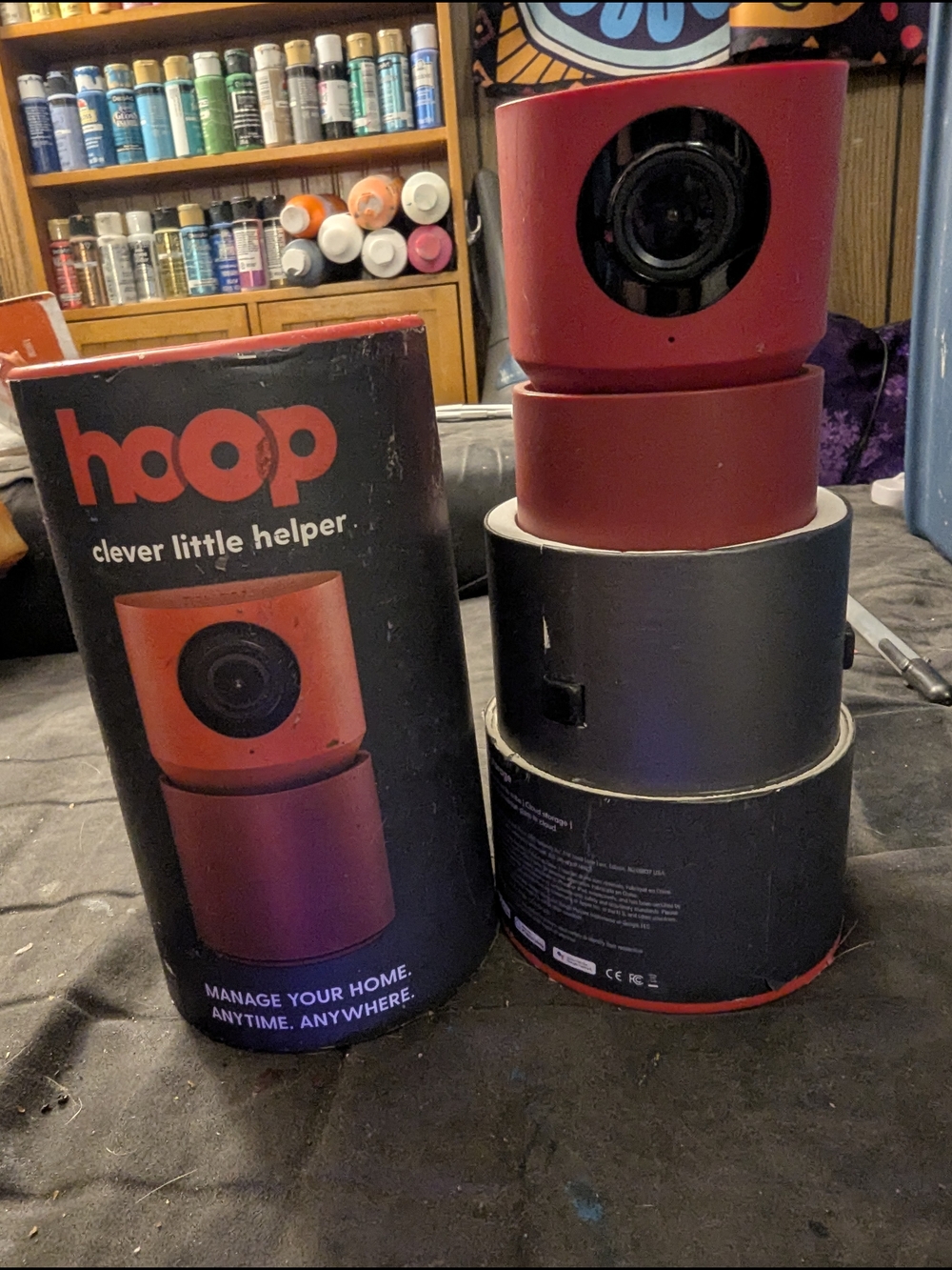 Red Smart Home Camera - Smart Monitoring & Two-Way Audio